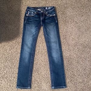 Navy blue jeans